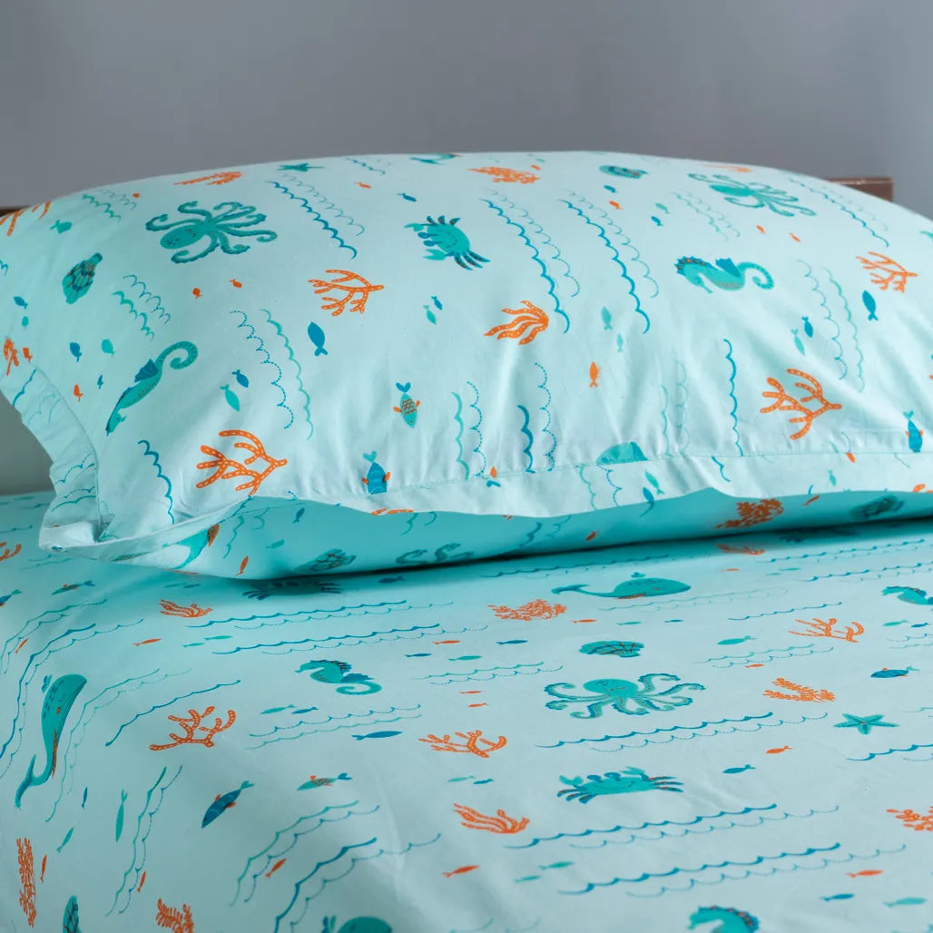Undersea Oasis Kids Cotton Bedsheet