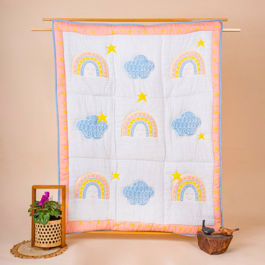 Rainbow Dreams Kids Cotton Quilt