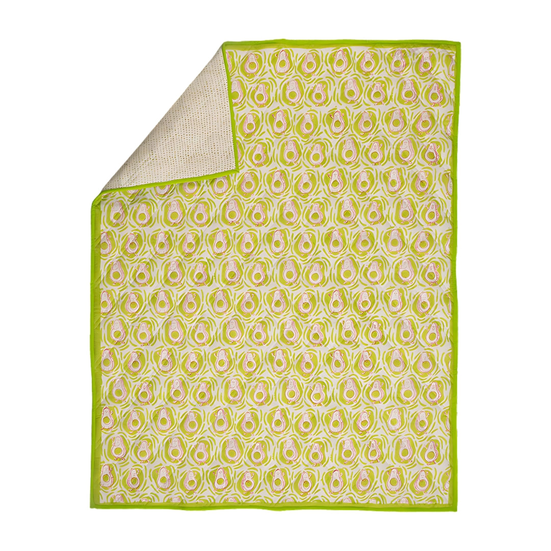 Avocados Jam Kids Cotton Quilt