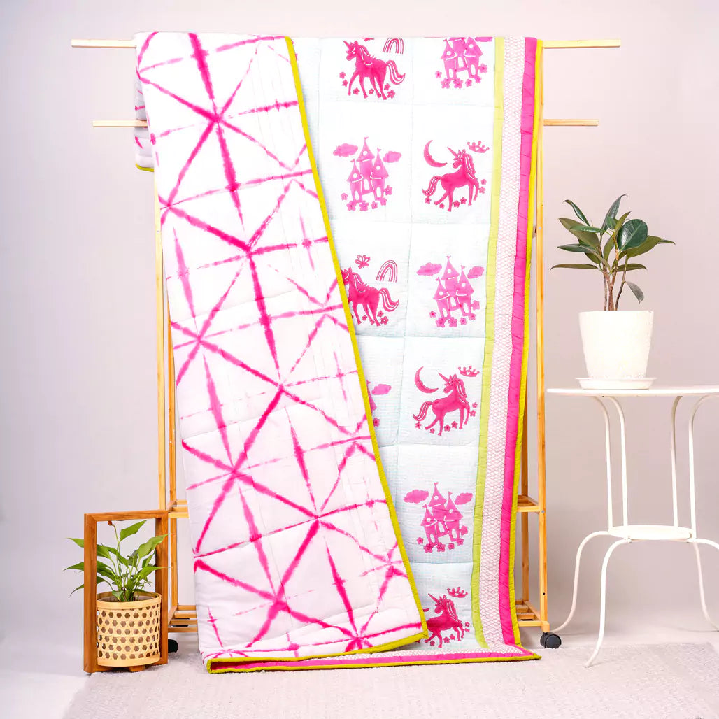 Magical Unicorn Kids Cotton Quilt