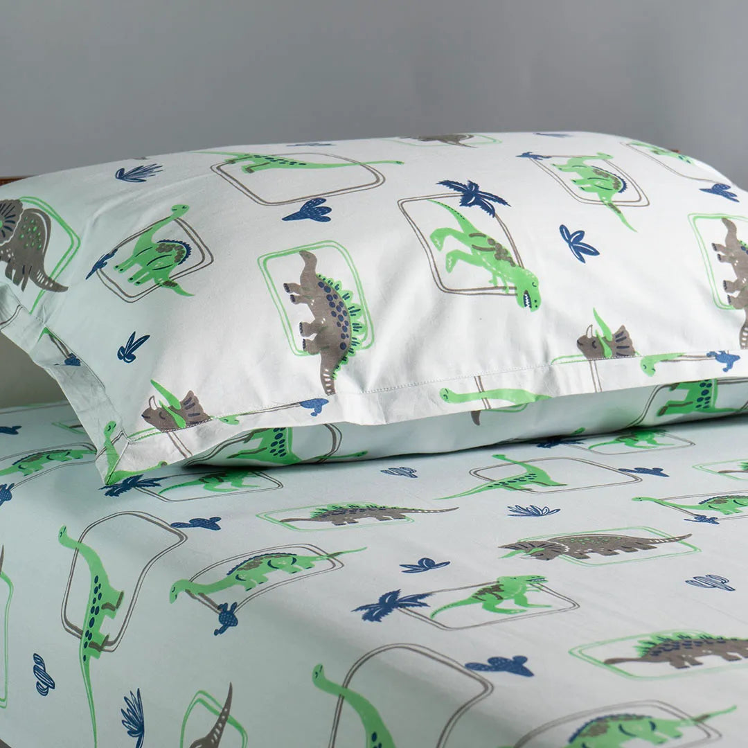 Dinosaur Pals Kids Cotton Bedsheet