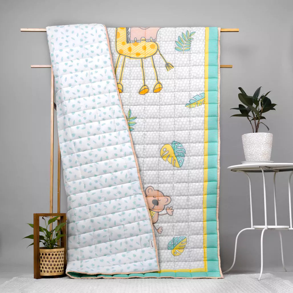 Jungle Safari Kids Cotton Quilt