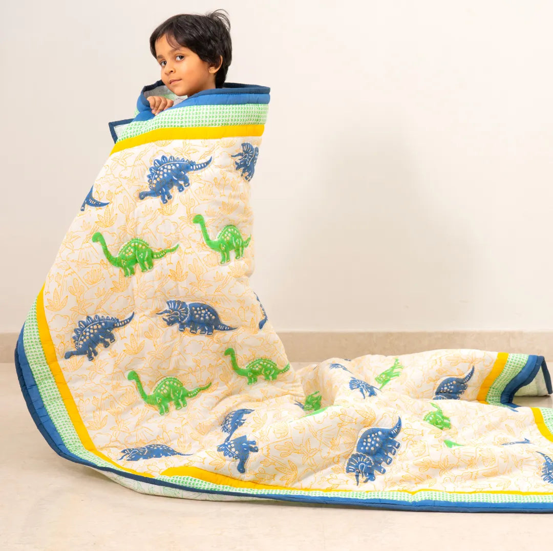 Dinosaur Pals Kids Cotton Quilt