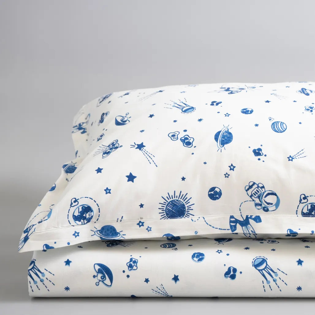 Galactic Adventure Kids Cotton Bedsheet