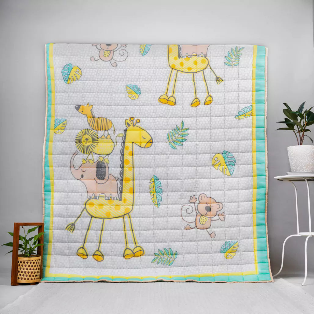 Jungle Safari Kids Cotton Quilt