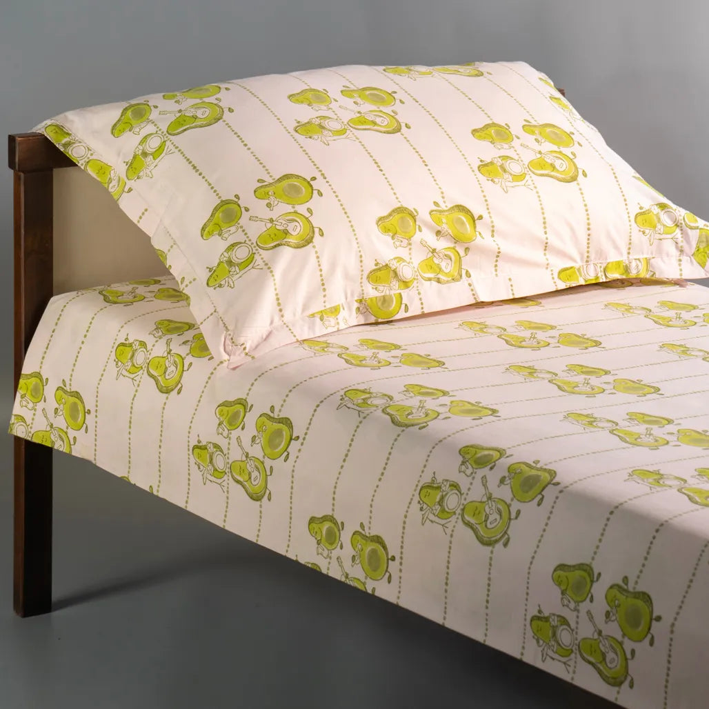 Avocados Jam Kids Cotton Bedsheet