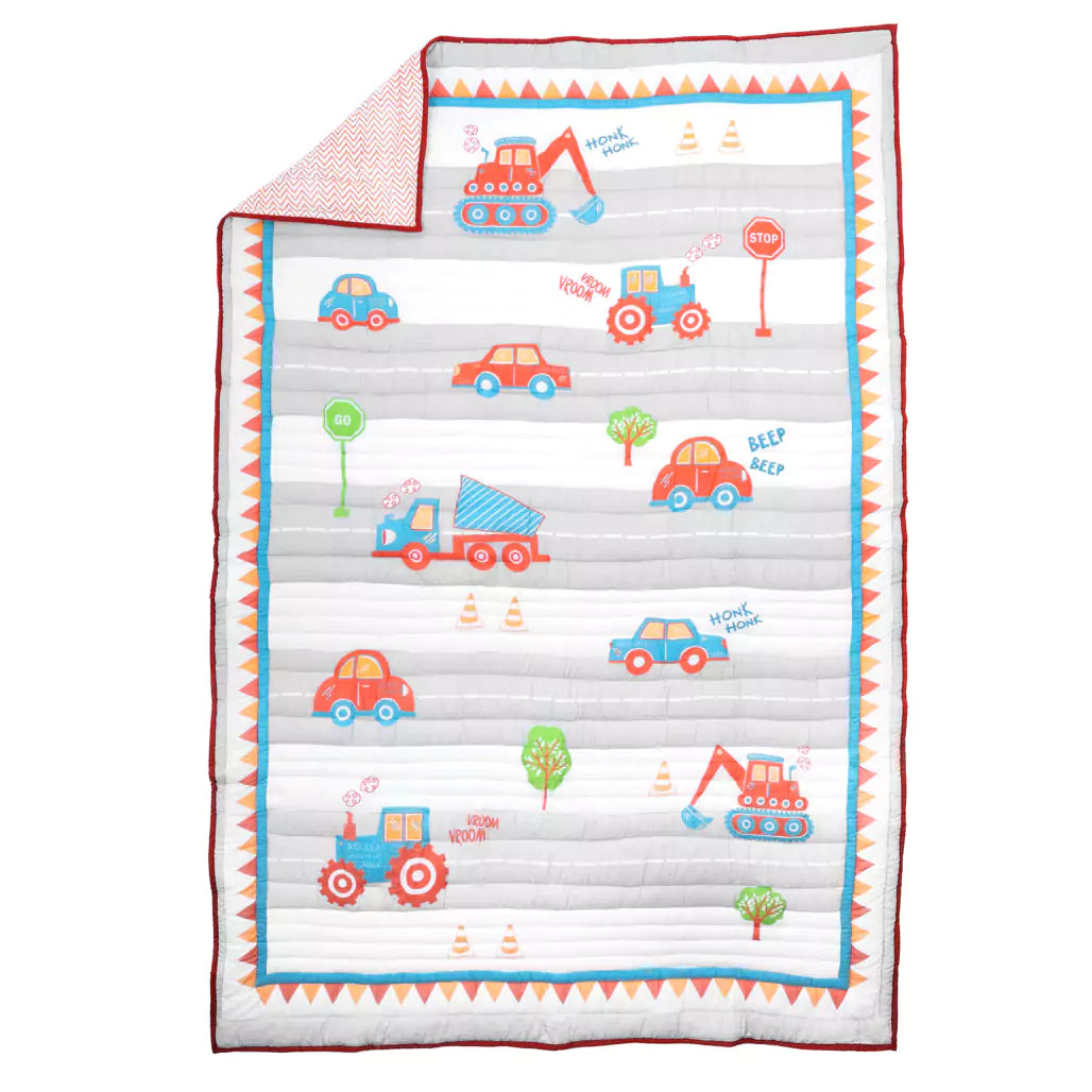 Vroom Vroom Kids Cotton Quilt