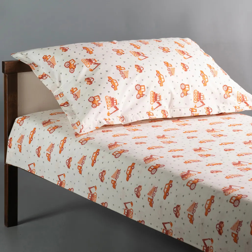 Vroom Vroom Kids Cotton Bedsheet