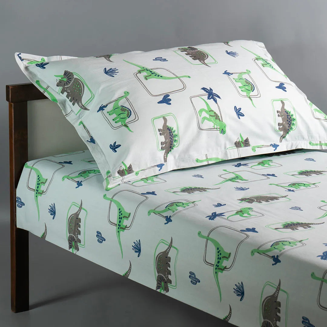 Dinosaur Pals Kids Cotton Bedsheet