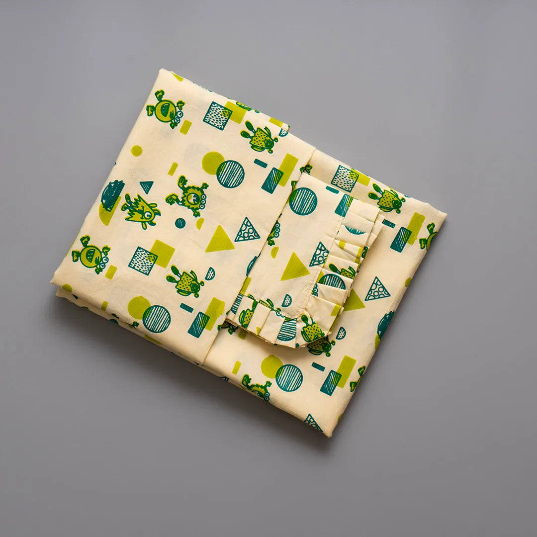 Mischievous Monsters Kids Cotton Bedsheet