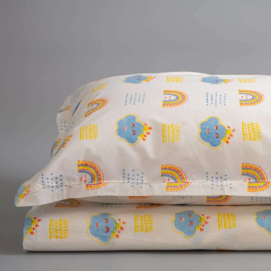 Rainbow Dreams Kids Cotton Bedsheet
