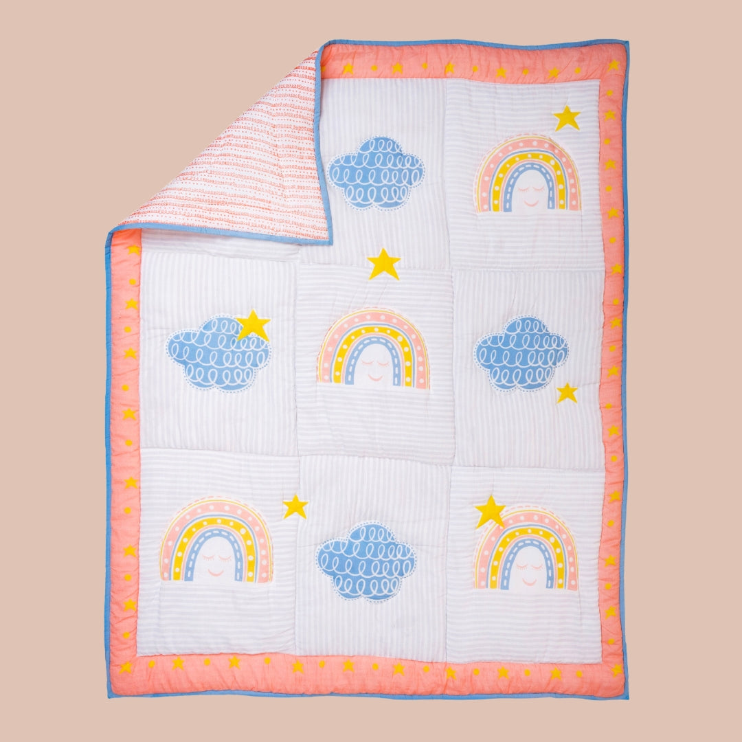 Rainbow Dreams Kids Cotton Quilt