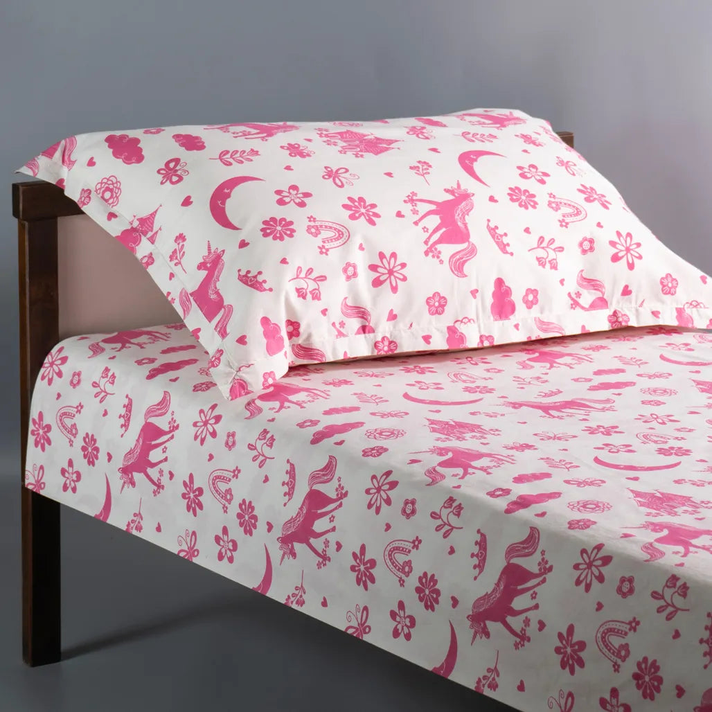 Magical Unicorn Kids Cotton Bedsheet