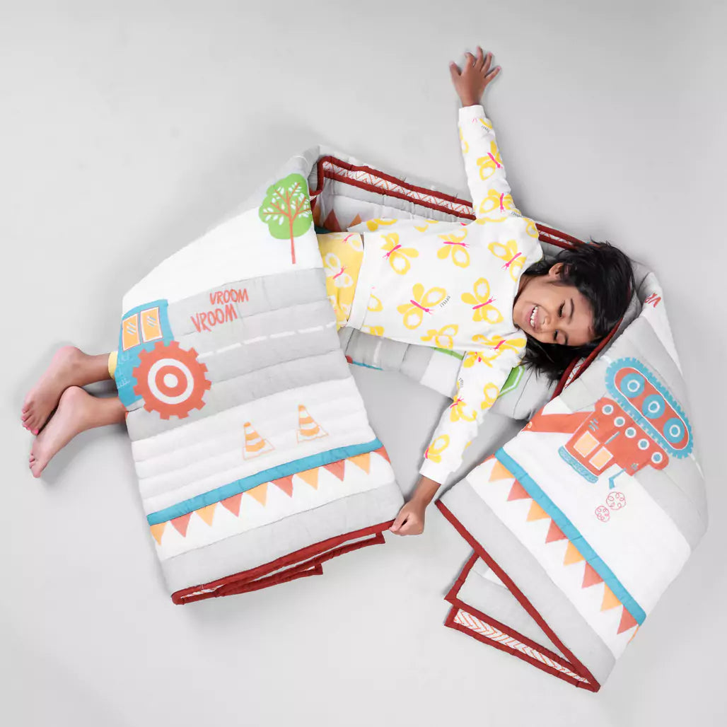 Vroom Vroom Kids Cotton Quilt