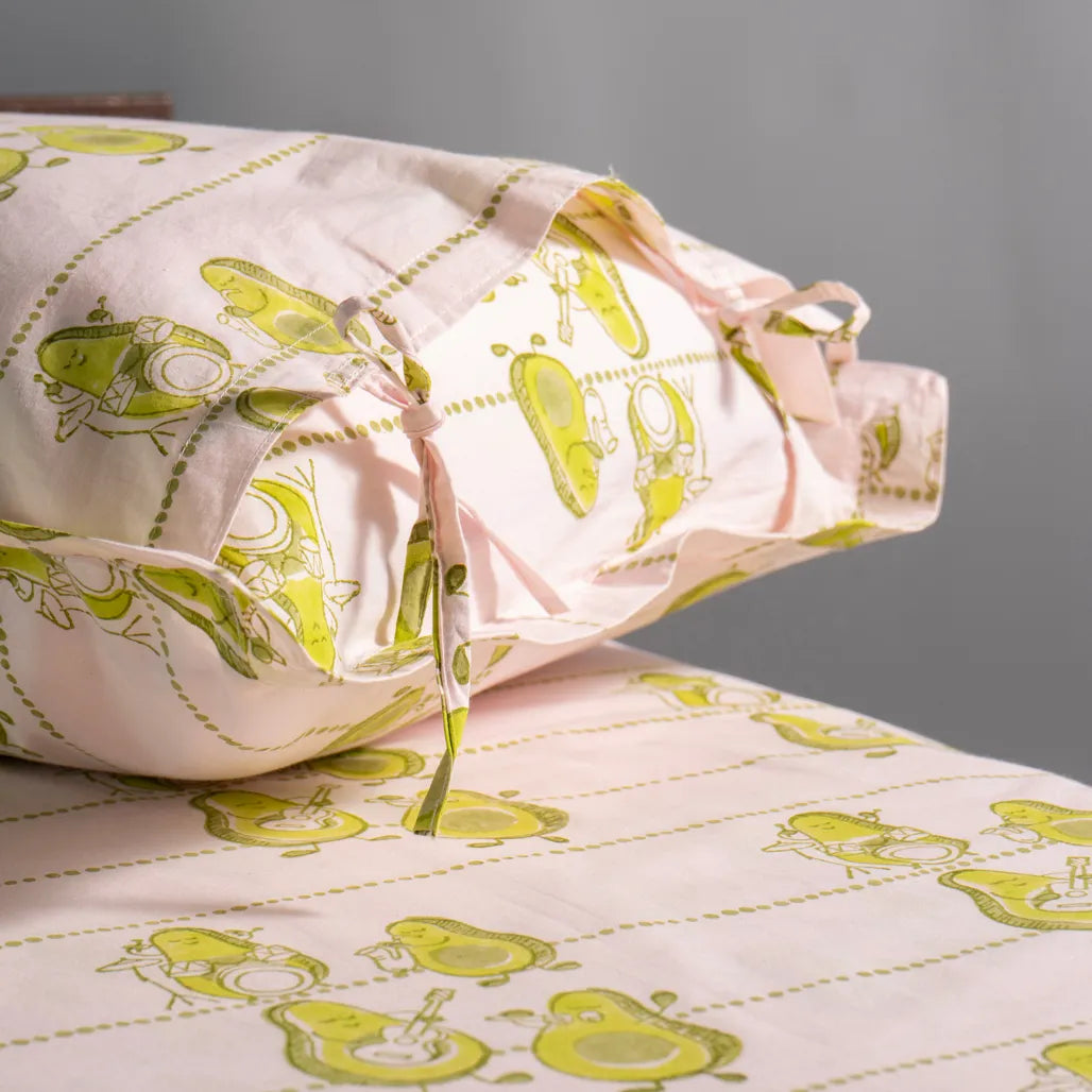 Avocados Jam Kids Cotton Bedsheet