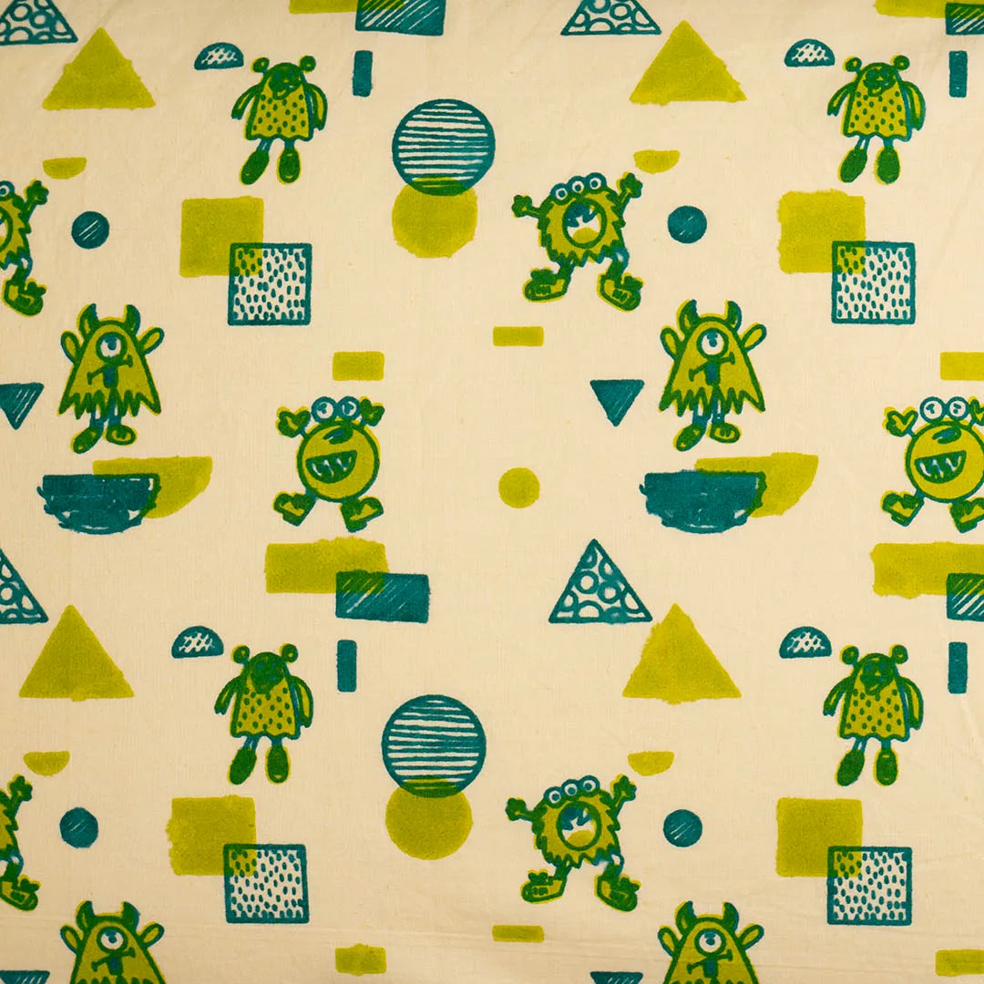 Mischievous Monsters Kids Cotton Bedsheet