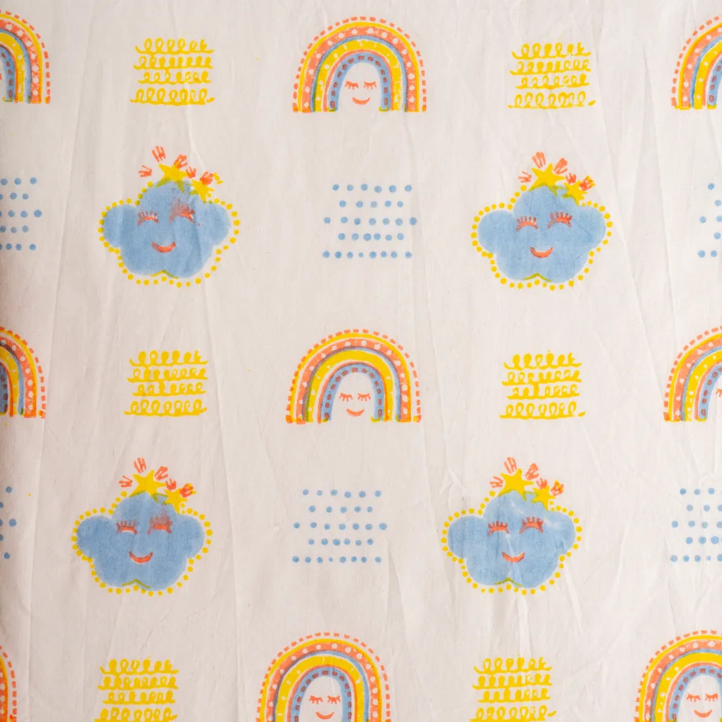 Rainbow Dreams Kids Cotton Bedsheet
