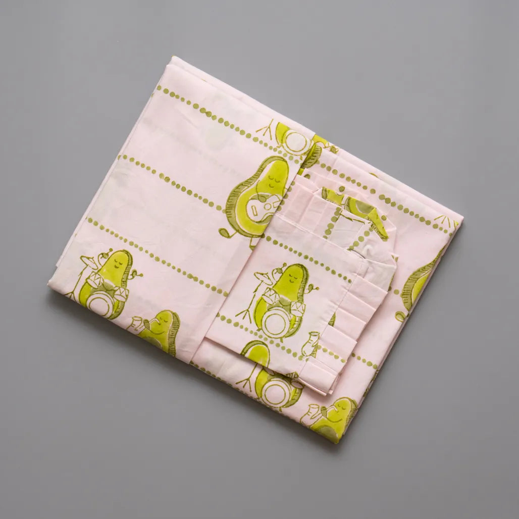 Avocados Jam Kids Cotton Bedsheet